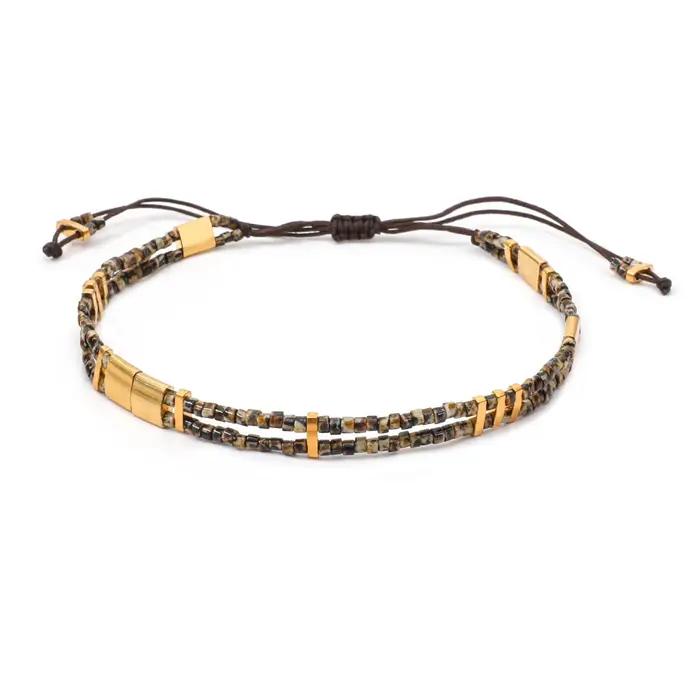 Boho MIYUKI Tila Bracelet de perles pour femmes charme mode élégant corde chaîne réglable coloré