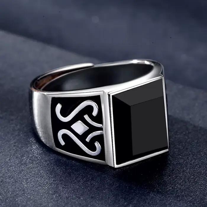 Nouvelle bague vintage en argent 925 pour homme et femme