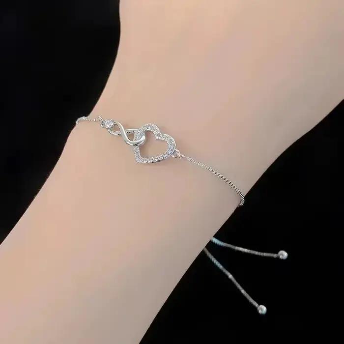 Bracelets à main en argent Sterling 925 pour femmes