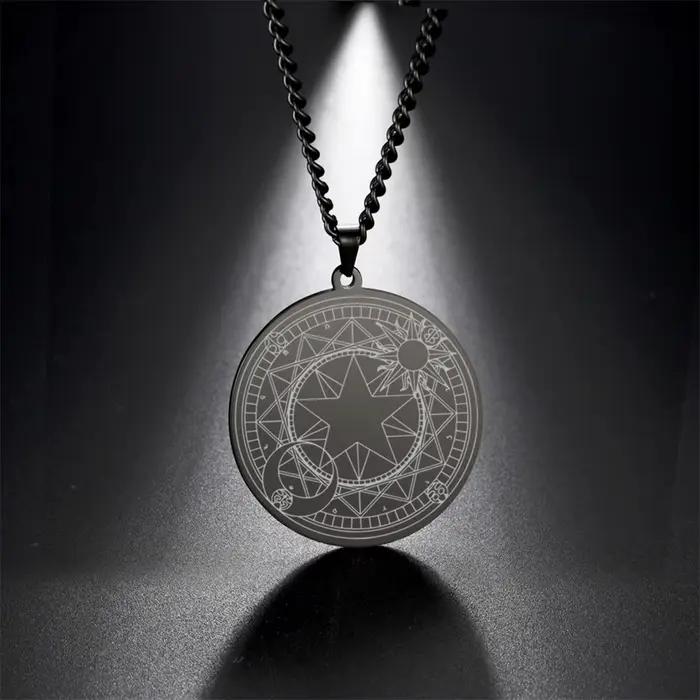 EUEAVAN Collier Vintage avec Pentagramme