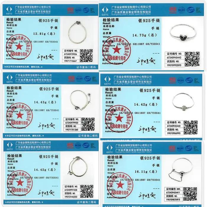 Bracelet 17-20CM Cœur d'amour Original 925 Argent Sterling