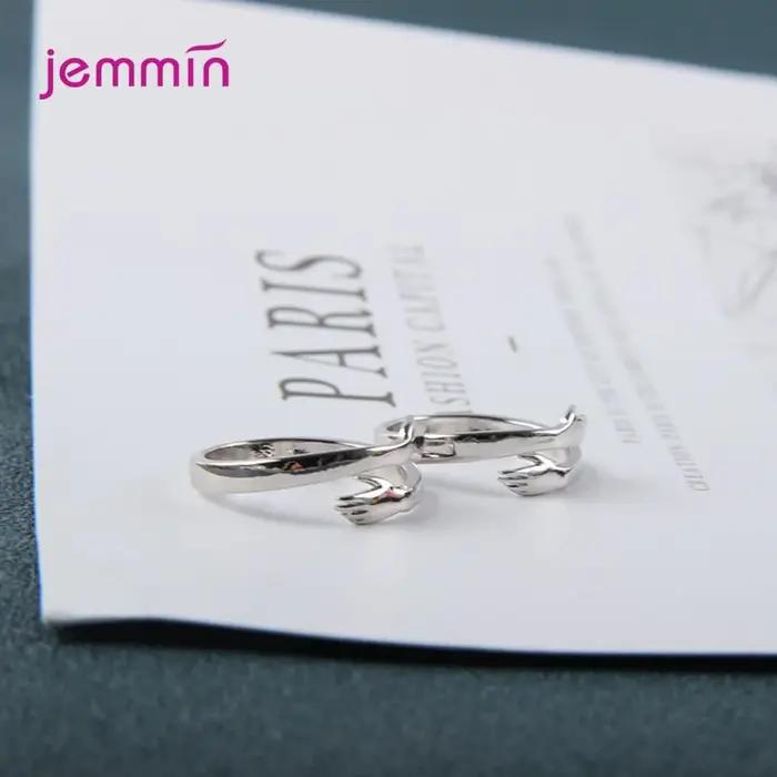 Bague en argent sterling 925 sertie de zirconium blanc élégante pour femmes occasions spéciales soirée de gala fiançailles mariage