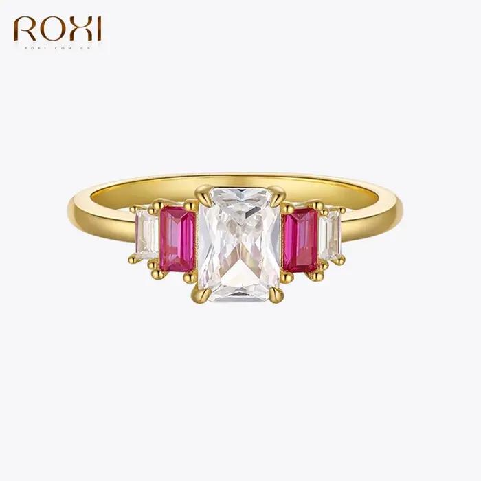 Bagues en cristal géométrique pour femmes et hommes