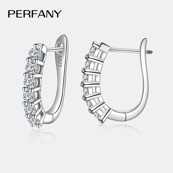 Boucles d'Oreilles en Moissanite S925 pour Femme