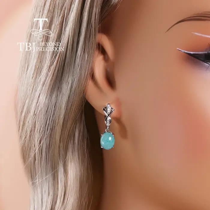Boucles d'oreilles élégantes à fermoir en argent sterling 925