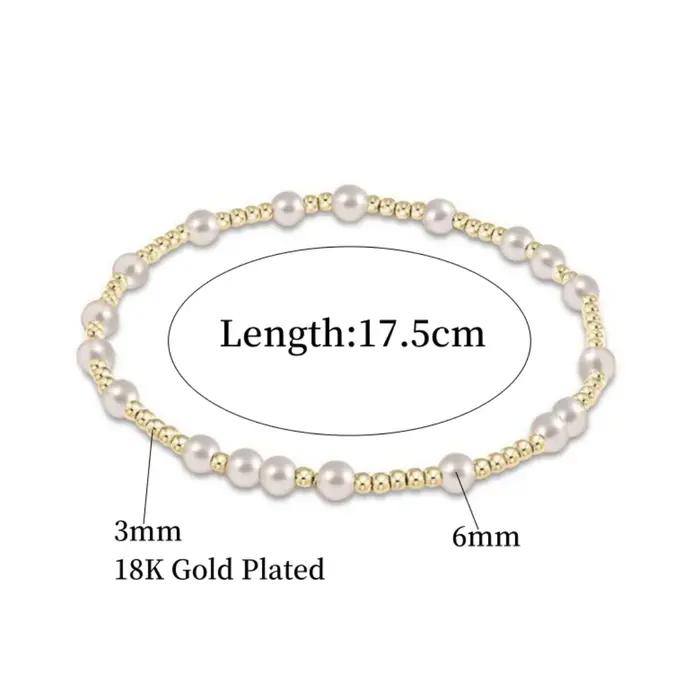 Bracelet croix chrétienne plaqué or 18 carats