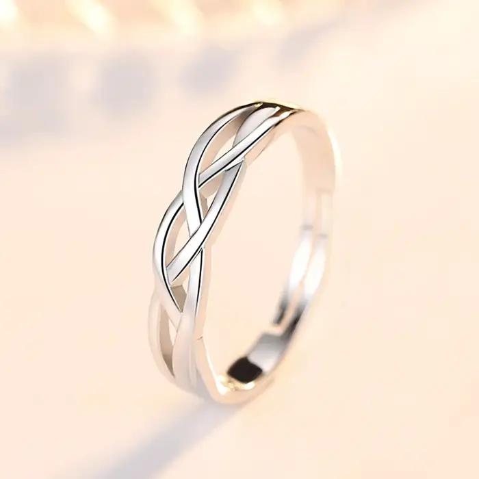 Bague en argent sterling 925 de luxe avec croix en zircon pour hommes et femmes