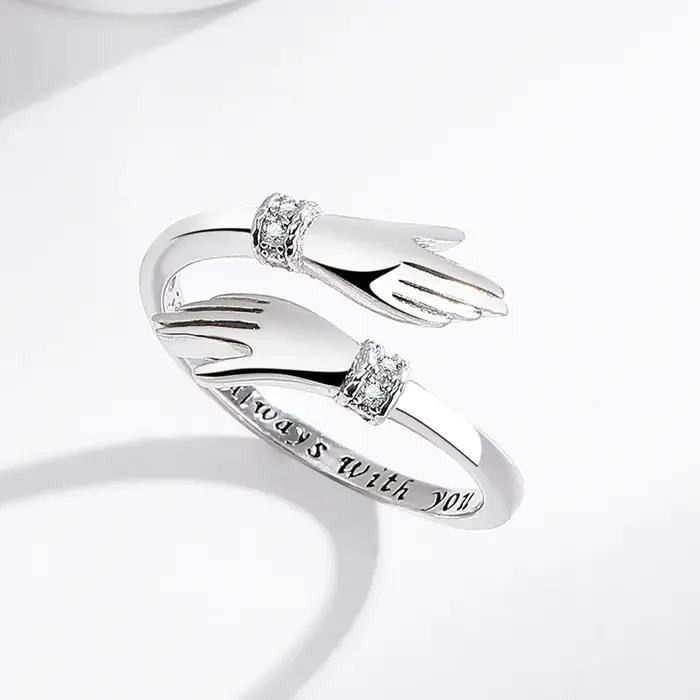 Bague en argent Sterling 925 en Zircon 5A pour femmes, bijoux de luxe de mariage, breloque de fiança
