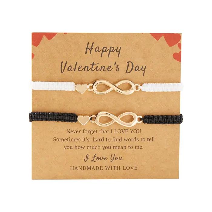 MF ite-Bracelets à breloques Love 8 Extron pour hommes et femmes