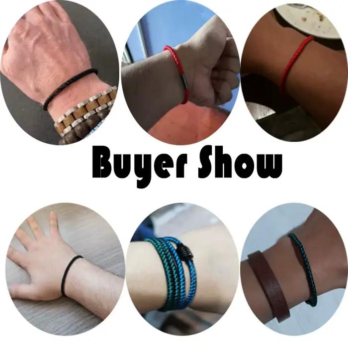 Nouveau Bracelet en corde pour hommes et femmes, Bracelets d'amitié assortis, accessoires de bijoux de méditation, Braslet Rouge Pulseira Masculina