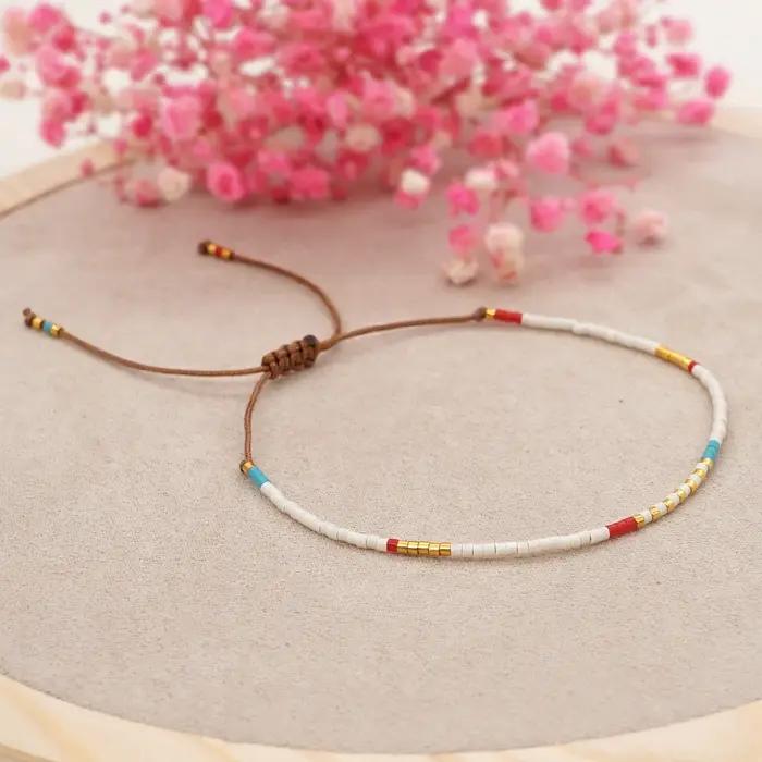 Go2Boho-Bracelet en perles pour femmes, bijoux en ULajustable