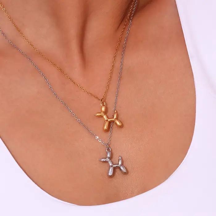 La.Muses – joli pendentif chiot tridimensionnel