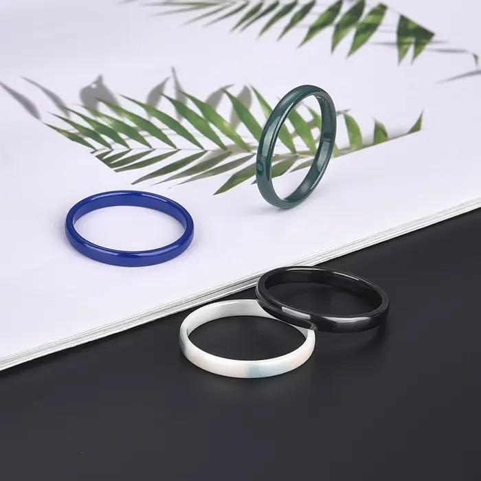 Bagues en céramique au Design romantique et doux