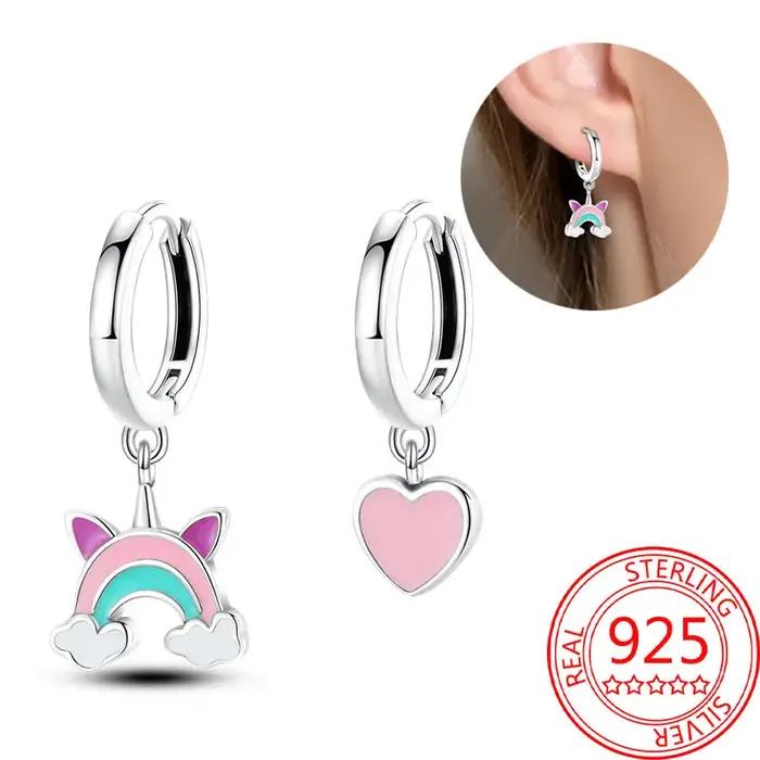 Boucles d'oreilles créoles d'abeille en argent sterling 925 pour filles, bijou romantique et mignon, cadeau d'anniversaire, bijou fantaisie pour femmes, bijou de fantaisie pour jeune fille, bijou pour occasions spéciales
