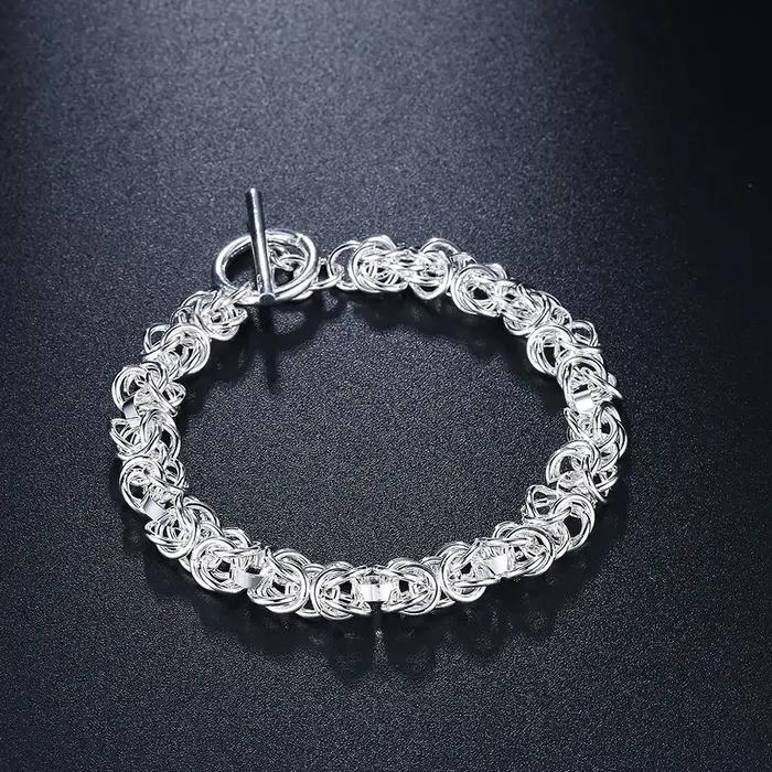 Bracelet chaîne en argent sterling 925 pour femme, élégant et tendance, idéal pour mariage, bijou à