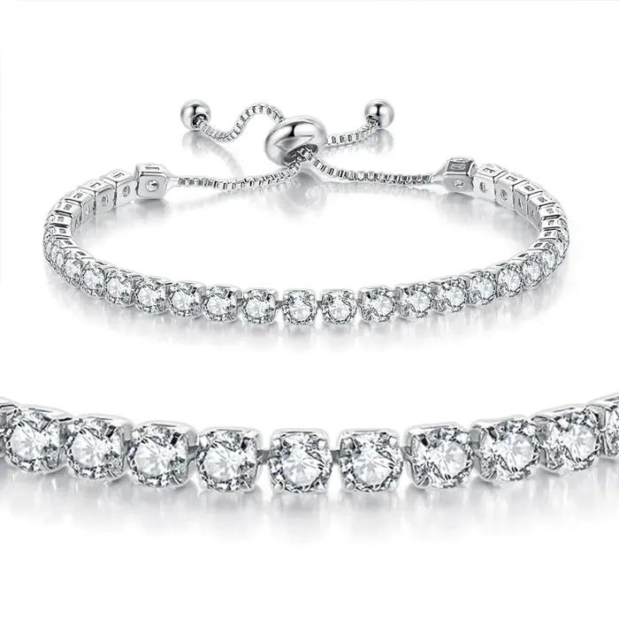 Bracelets de tennis réglables pour hommes et femmes