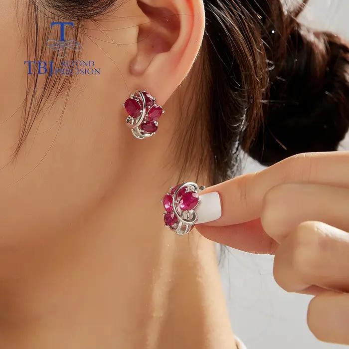 2026, Boucles d'oreilles de luxe fantaisie en argent pour femme