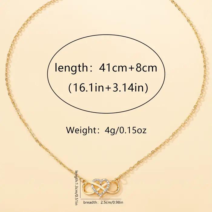 Collier pendentif cœur Love Forever, bijoux cadeaux pour la saint-valentin