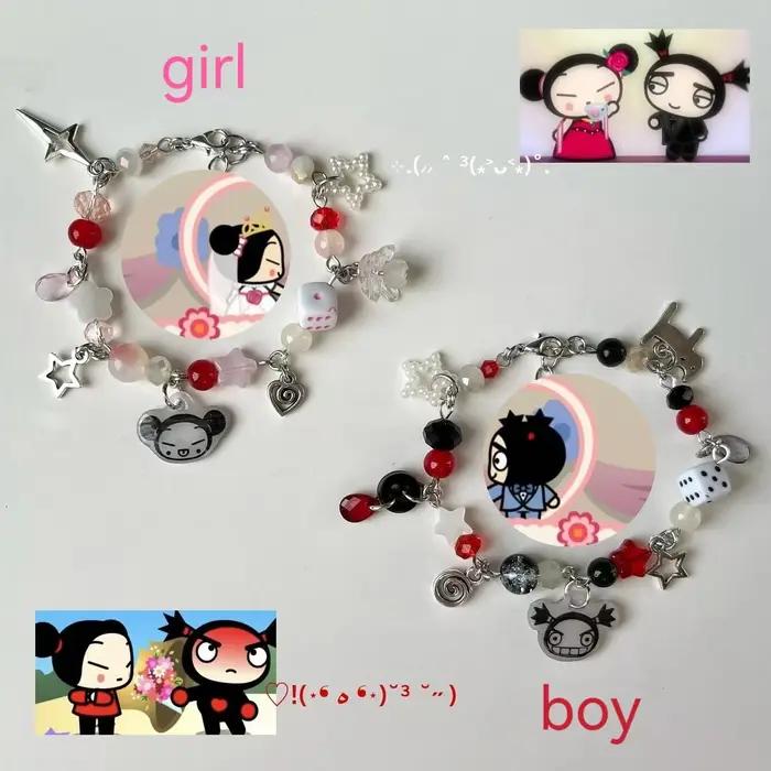 Bracelet exquis pour couple Puka et Garoo fait à la main