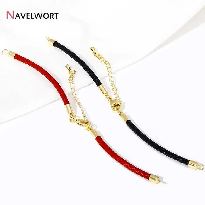 Bracelet ajustable en cuir tressé JOFor, lot de 1/3/5 pièces