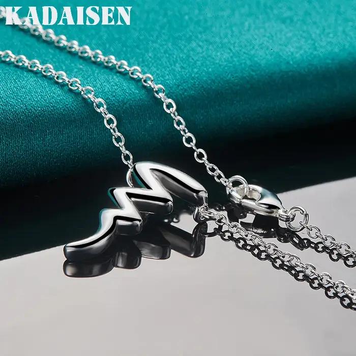 Collier avec pendentif original en argent Sterling 925