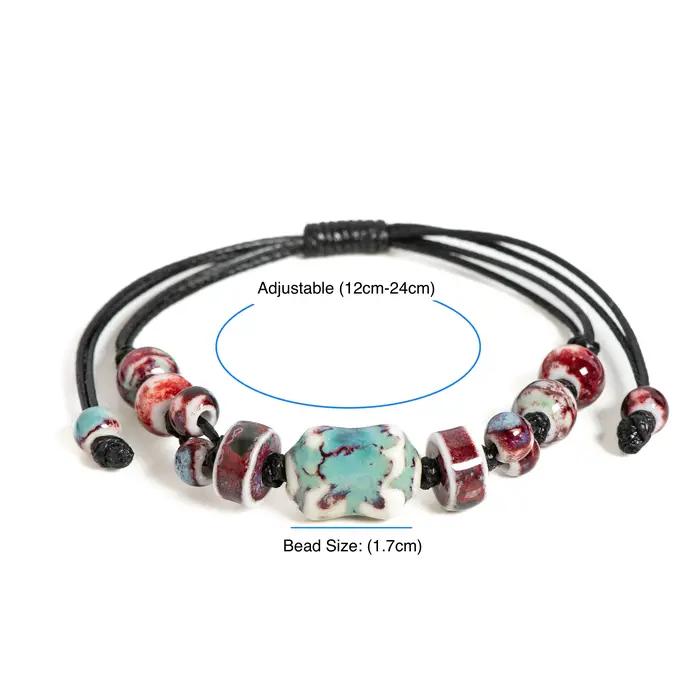 Bracelet en céramique d'inspiration impériale fait à la main
