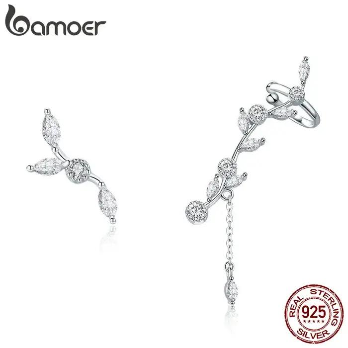 Boucles d'oreilles Bamoer en zircon