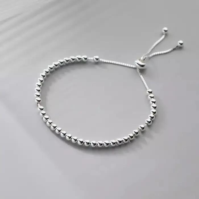Bracelets en métal 100% argent Sterling 925 massif pour femmes et hommes