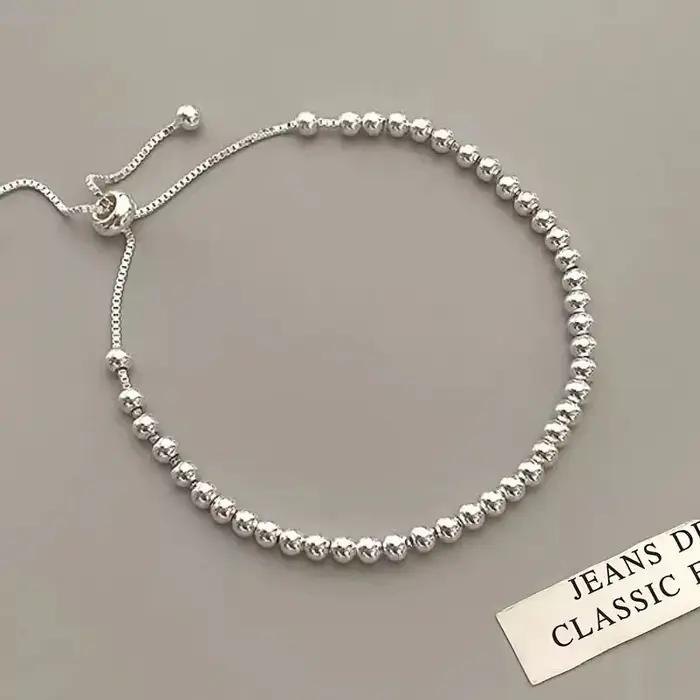 Bracelets en argent sterling 925 massif à 100% pour femmes et hommes