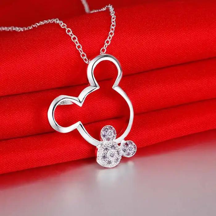Collier pendentif en argent Sterling 925 pour femmes