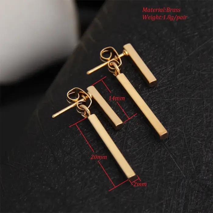 Nouveau S925 argent mode Simple T barre goutte boucle d'oreille pour les femmes géométrique oreille veste boucles d'oreilles cadeaux de fête de mariage bijoux fins