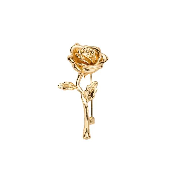 Broche de luxe couleur or pour hommes et femmes – Épingle à revers pour manteau de costume haut de gamme | Accessoire