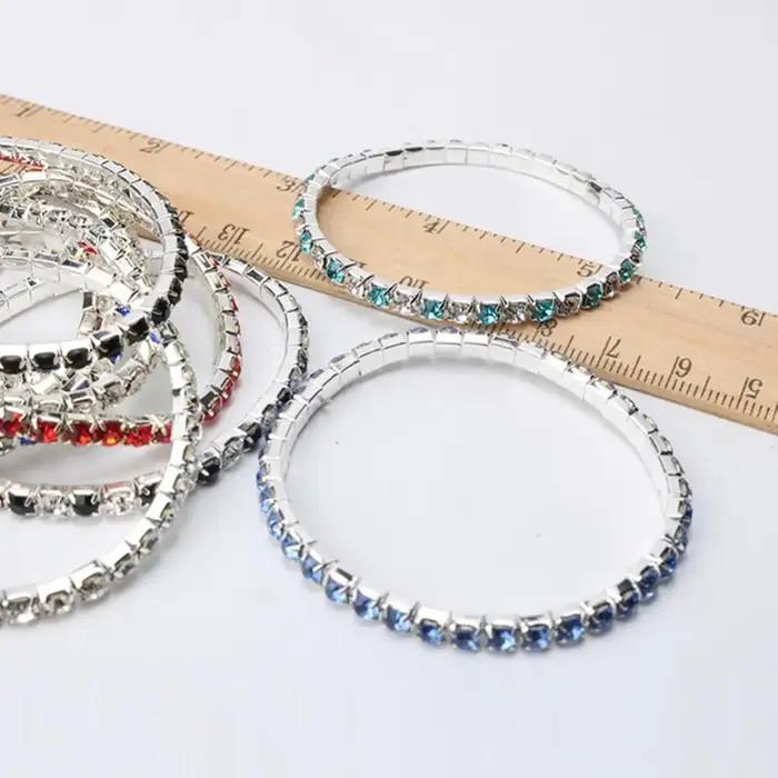 Bracelet en zircone cubique étincelant pour femmes décontracté et sportif pour occasions spéciales et quotidiennes