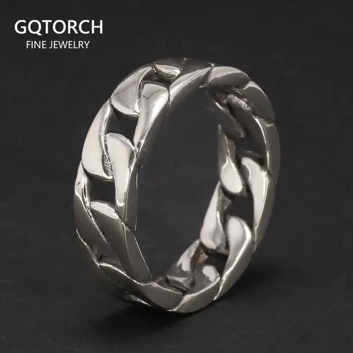 Belong Together-Bagues en argent regardé 925 pour couples, alliances de style punk rock, bijoux pour
