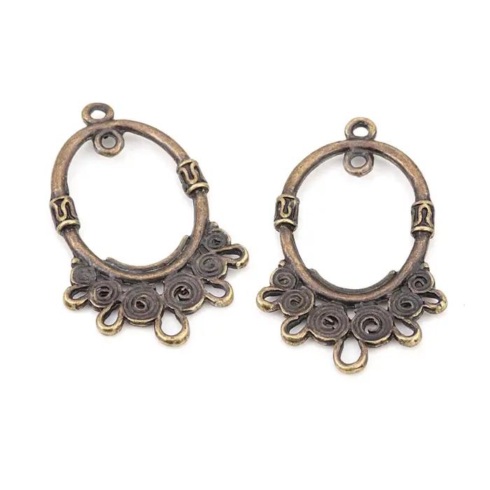 Boucles d'oreilles en alliage de zinc de style vintage pour femmes
