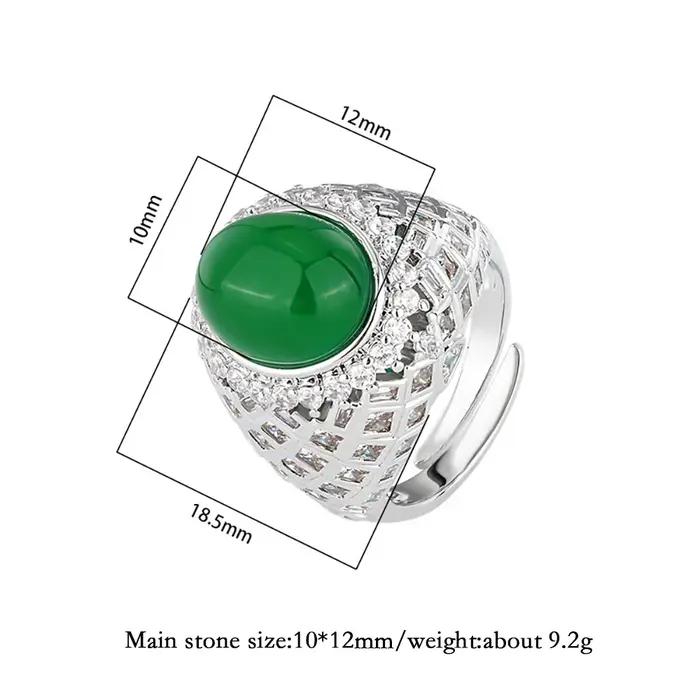 Bague émeraude adrenSapphire vintage pour femme