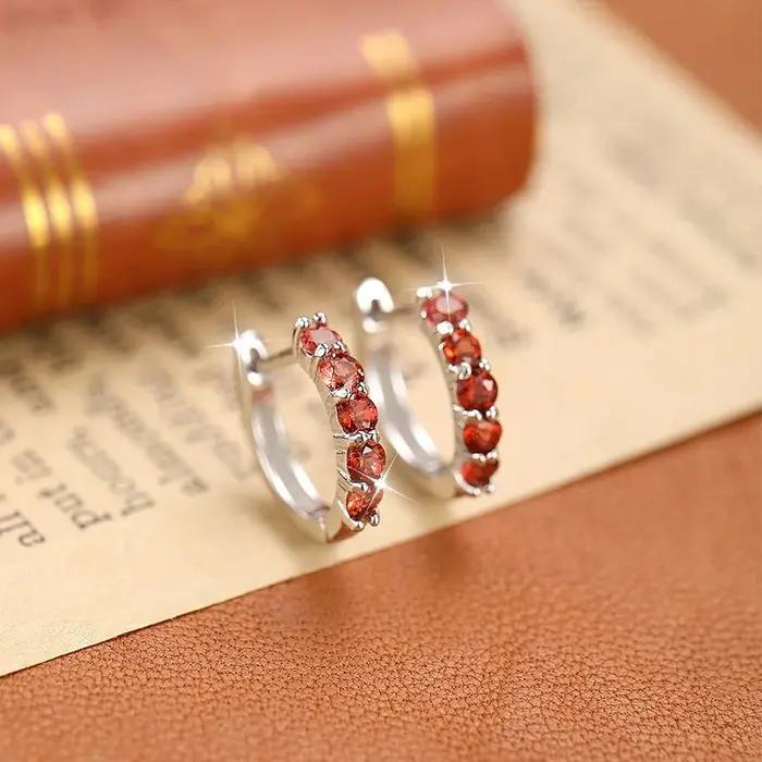 Boucles d'oreilles de luxe en argent Sterling S925 pour femmes