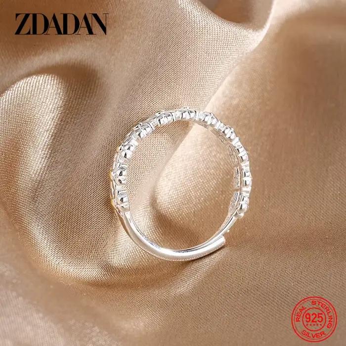 Bague Ajustable en Argent Sterling 925 pour Femme et Fille