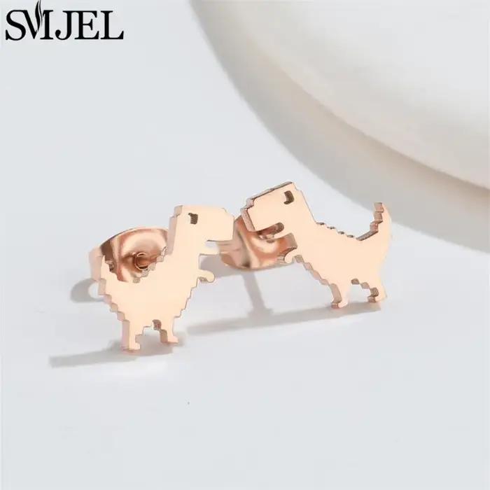 Boucles d'oreilles dinosaure Design Animal de dessin animé pour filles