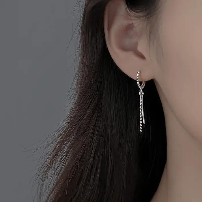 REETI – boucles d'oreilles en argent Sterling 925, chaîne, bijoux créatifs Sexy pour femmes, cadeau