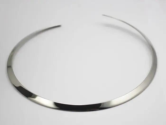 Collier Simple en acier inoxydable pour femmes