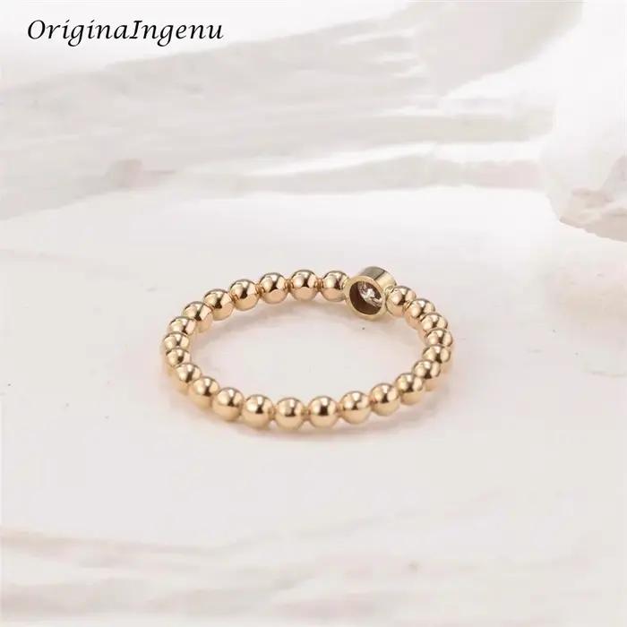 Bague Moissanite remplie d'or 14K