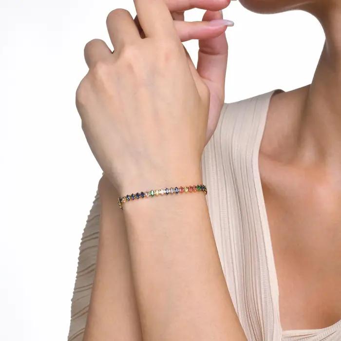 Bracelet de tennis en acier inoxydable pour femme