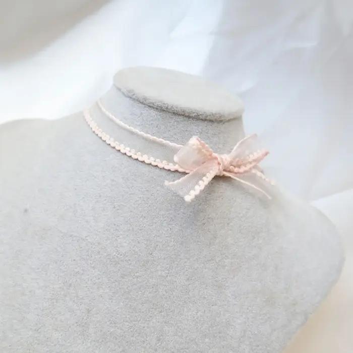 Tour de cou en dentelle avec papillons floraux pour femmes romantiques, colliers ras du cou, style mignon, soirée, mariage, cosplay, lolita, ajustable