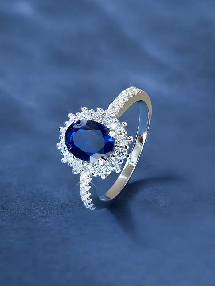 Bague classique en argent Sterling 925 pour femmes