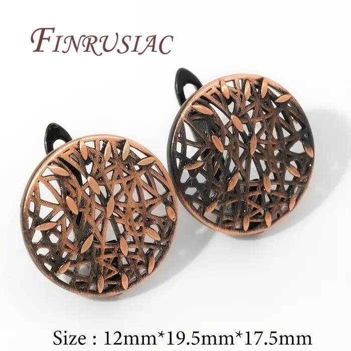 Fermoirs de boucles d'oreilles en bronze antique pour hommes et femmes