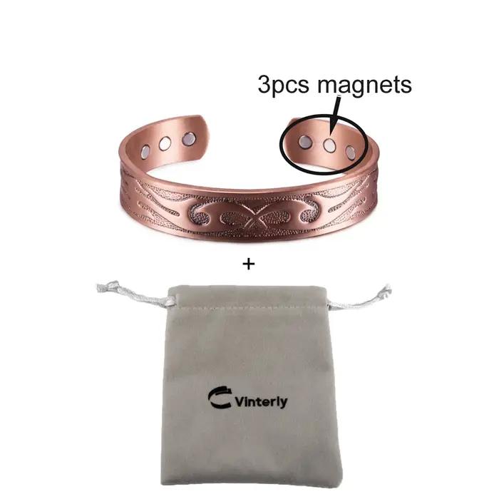 Bracelets magnétiques en cuivre pour hommes