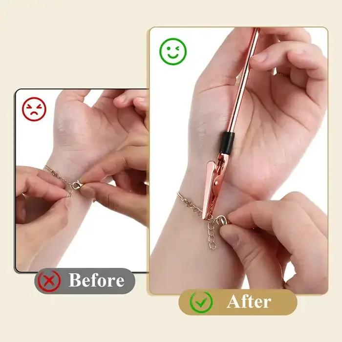 5 pièces en métal Bracelet aide outil crochet joli