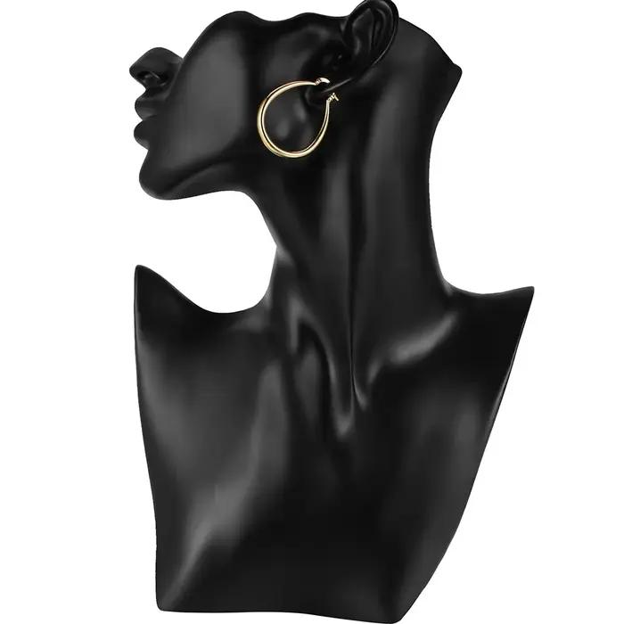 Boucles d'oreilles ovales en argent Sterling 925