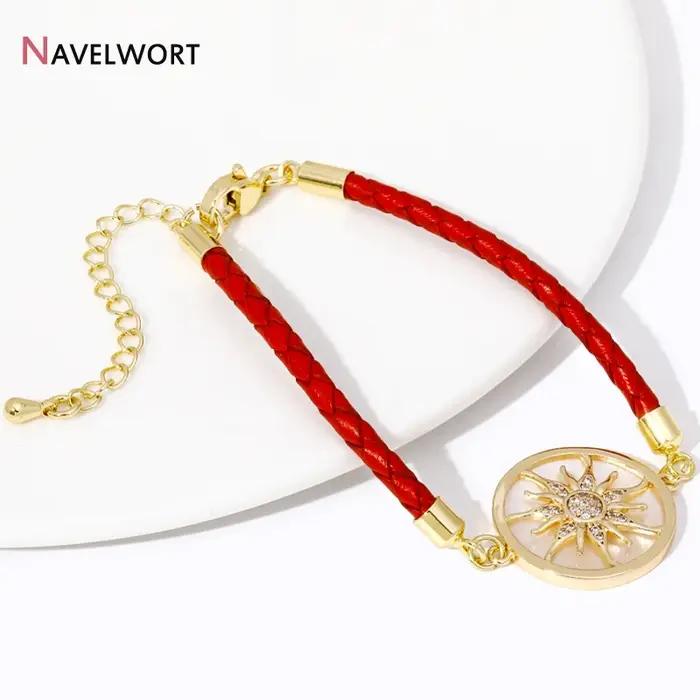 Bracelet ajustable en cuir tressé JOFor, lot de 1/3/5 pièces